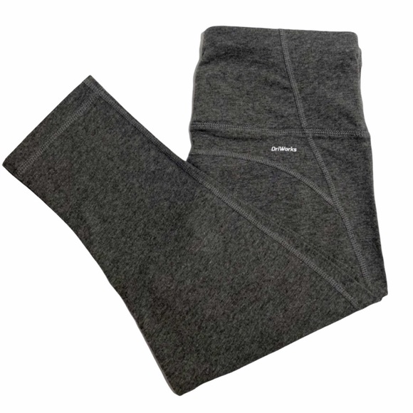 Cropped Athletic Pants Leggings Heather ‘Smokin Gray Size XS - Picture 2 of 15
